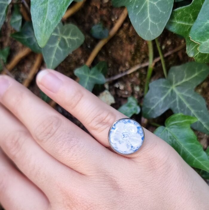 Bague ronde assiette Sidonie