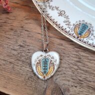 Collier assiette coeur Augustine