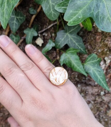 Bague ronde assiette Marcelle