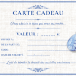 Carte cadeau bijou assiette ancienne