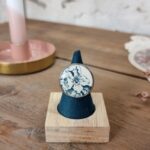 Bague assiette ancienne Blanche