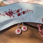 Boucles argentées rondes Clotilde