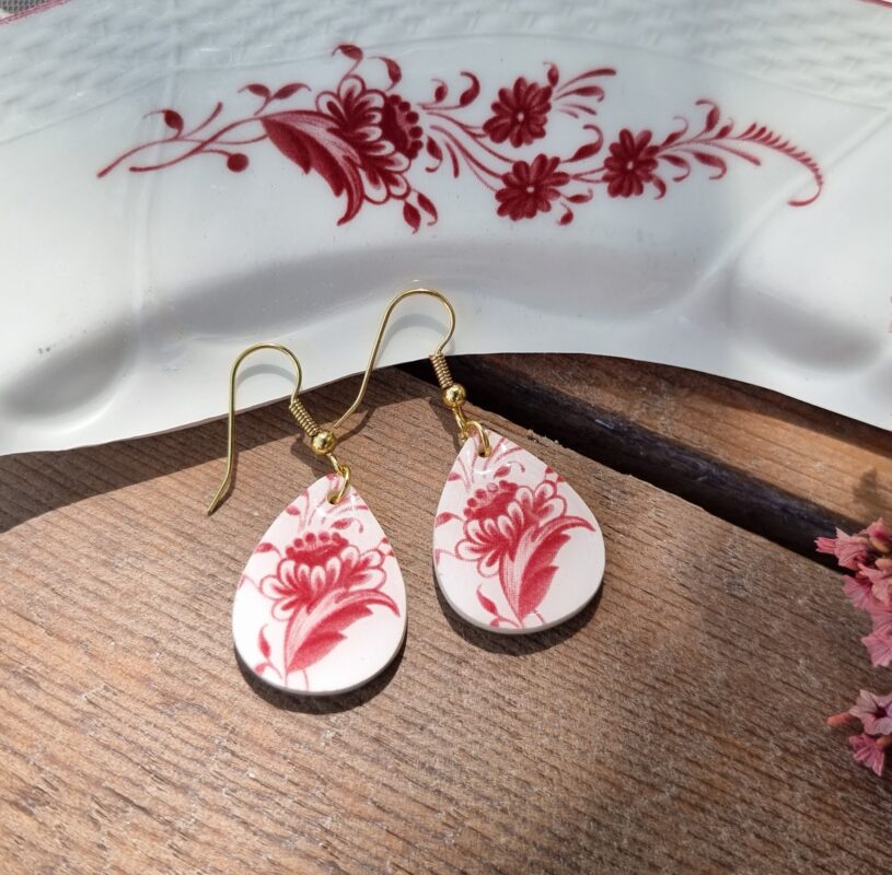 Boucles gouttes assiette Clotilde