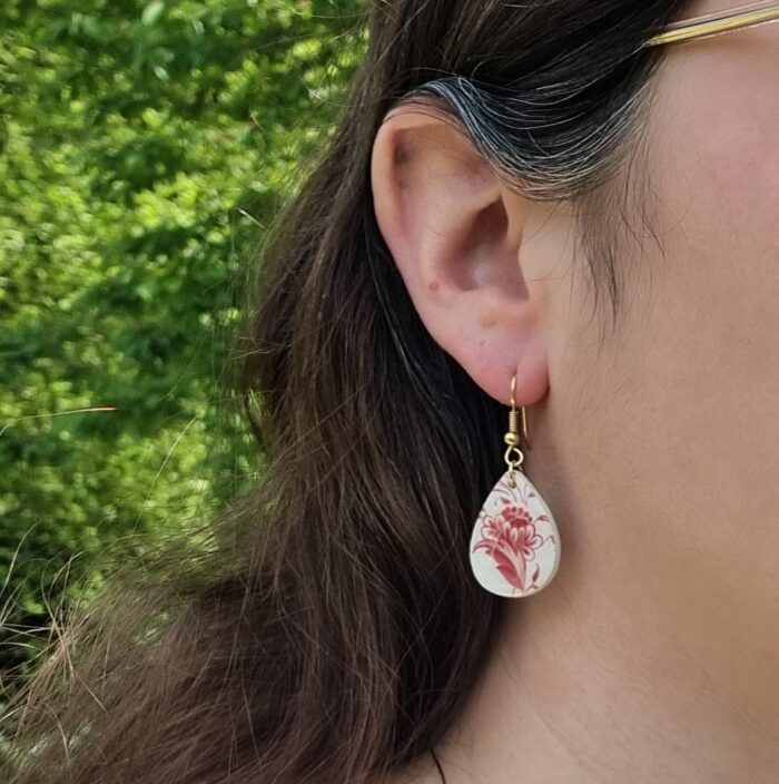 Boucles gouttes assiette Clotilde