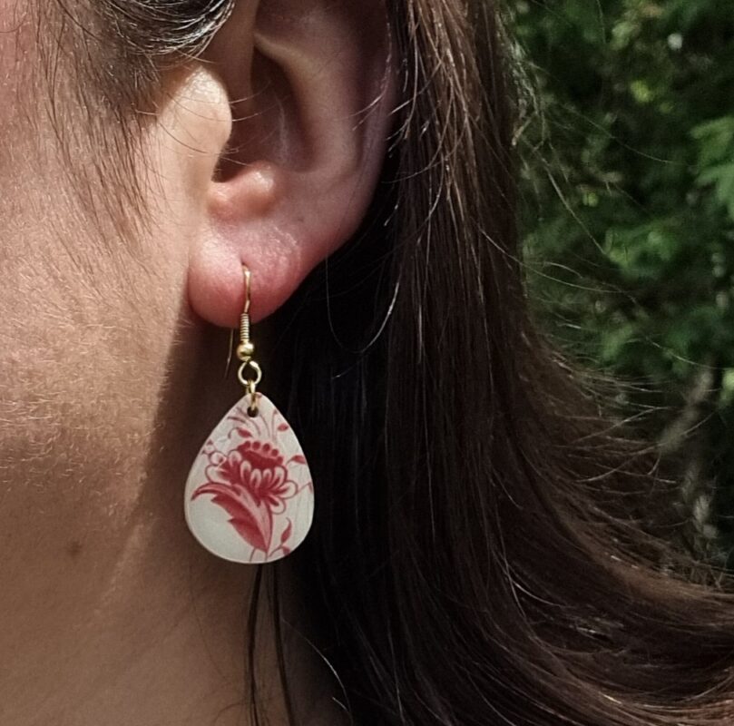 Boucles gouttes assiette Clotilde