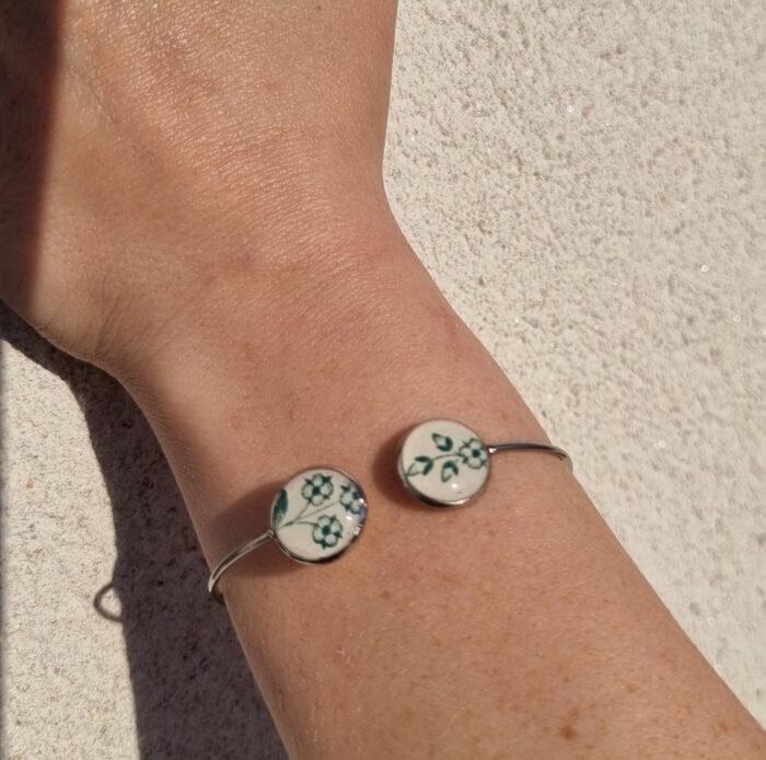 Bracelet jonc assiette Aline