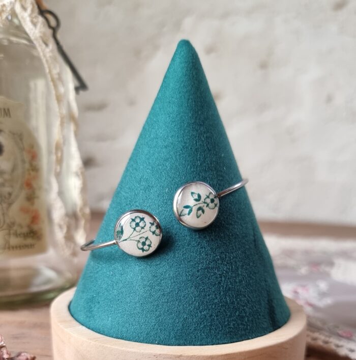 Bracelet jonc assiette Aline