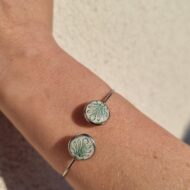 Bracelet jonc assiette Léontine