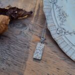 Collier argenté assiette Adrienne