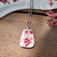 Collier argenté assiette Clotilde