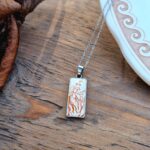 Collier argenté assiette Marcelle