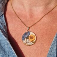 Collier fleuri assiette Elisabeth
