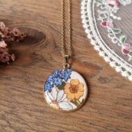 Collier fleuri assiette Elisabeth
