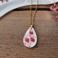 Collier goutte assiette Clotilde
