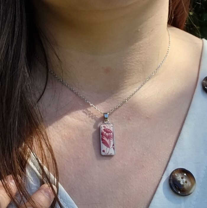 Collier rectangle assiette Clotilde