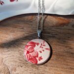 Collier rond argenté Clotilde