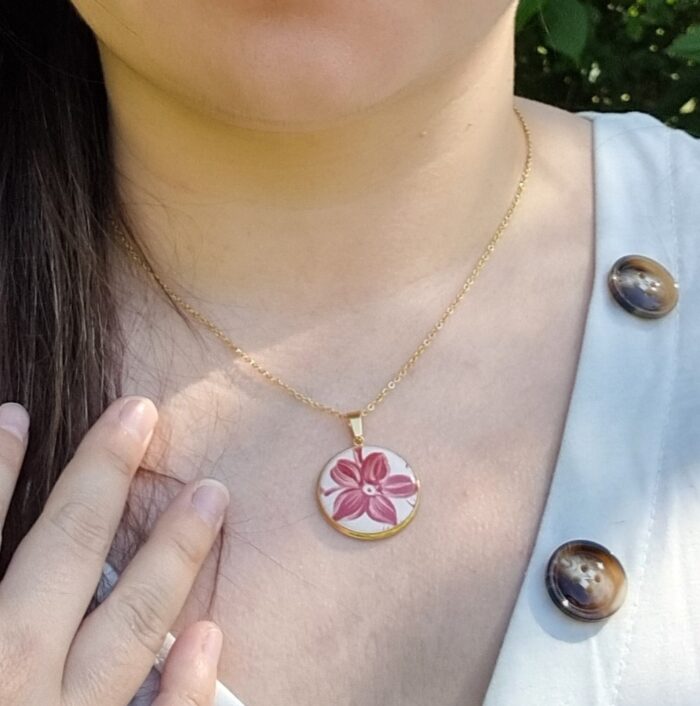 Collier rond doré Clotilde
