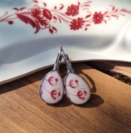 Dormeuses gouttes assiette Clotilde
