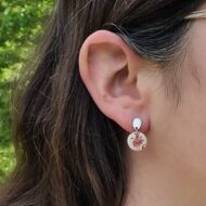 Puces d'oreilles assiette Clotilde