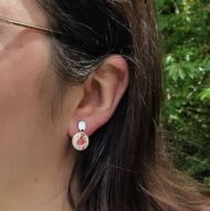 Puces d'oreilles assiette Clotilde