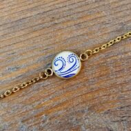 Bracelet Arabesque d’Azur – Volutes Bleues