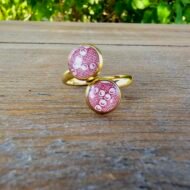 Bague réglable en assiette ancienne – Arabesque de Framboise