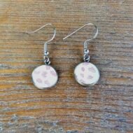 Boucles d'oreilles à pois rouges – Arabesque de Framboise