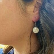 Boucles d'oreilles à pois rouges – Arabesque de Framboise – Image 2