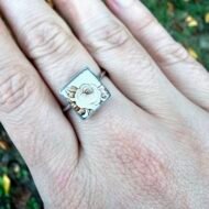 Bague rose vintage – Rose Sépia – Image 2